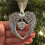 Christmas Tree Ornaments Heart Angel Wing Shaped Hanging Pendents 2