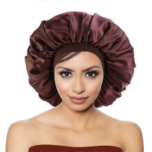 Large Sleeping Cap with Wide Soft Elastic Band Night Sleeping Hat for Women's Hair Care, Thickened Wide Brim Extra Large Nightcap Bandana Hat Beauty H