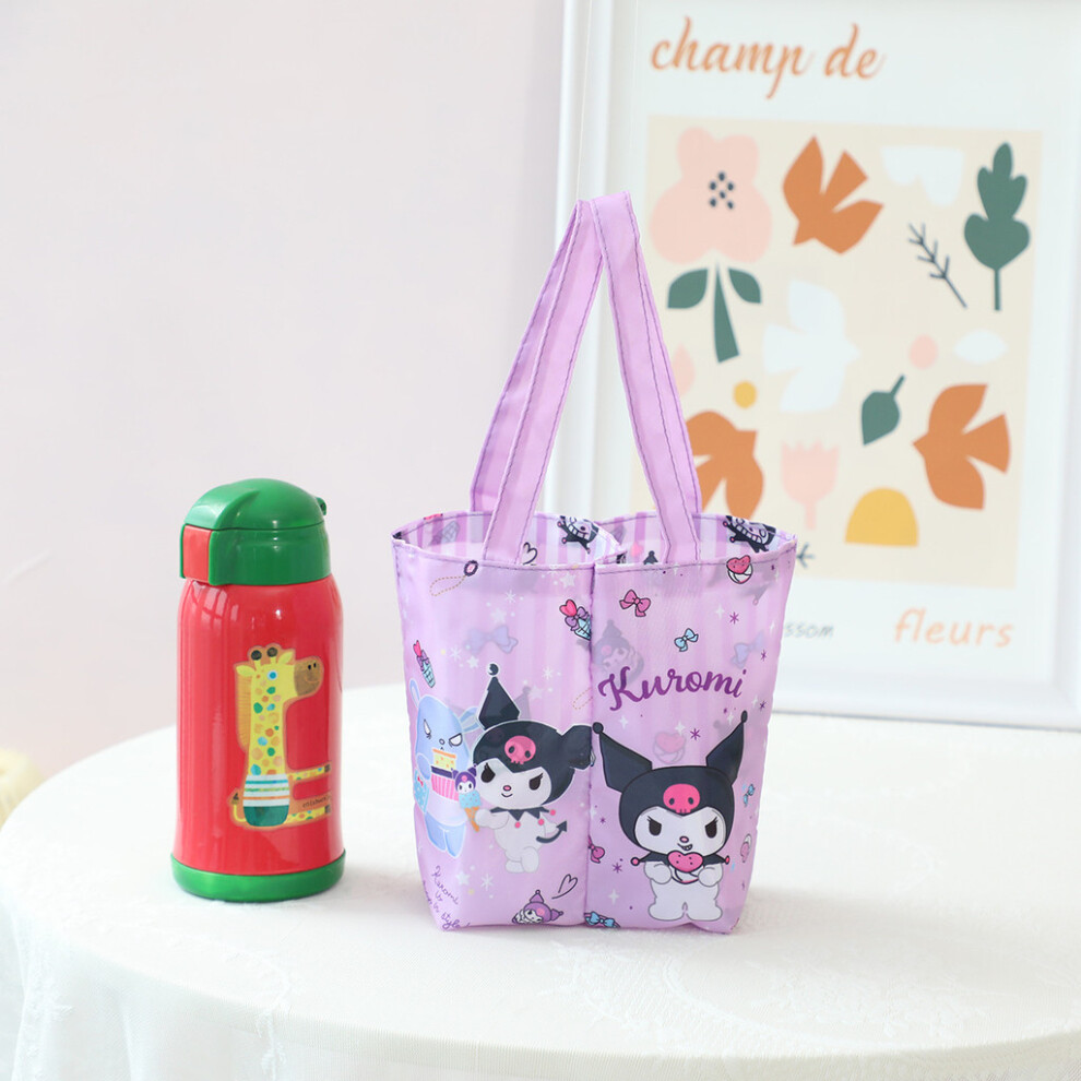 (Heart Kuromi) Kitty Reversible Hello Cup Bag Durable Oxford Fabric Travel Gift Events Festival-image-OPC-PJBJHHW-NEW