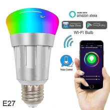 E27 E26 B22 E14 Smart Control Lamp Led Rgb Voice Control Led Lamp Colorful Changing Bulb Led Rgb White Decor Home Ac85-265v