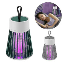 (Green) Home Electric Mosquito Killer Led Light Trap Fly Bug Insect Repellent Camping Lamp