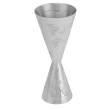 Leaves Stripe Stainless Steel Cocktail Jigger 30ml 60ml for Bartenders
