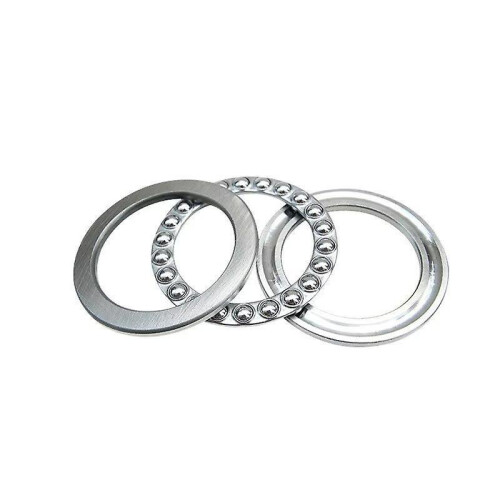Thrust Ball Bearings Chrome Steel One-Way Rolling Direction (4pcs, silver) 1