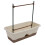 2pcs Balcony Planter Box Set with Double Trellis 46cm White 9