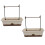 2pcs Balcony Planter Box Set with Double Trellis 46cm White 1