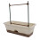 2pcs Balcony Planter Box Set with Double Trellis 46cm White 14