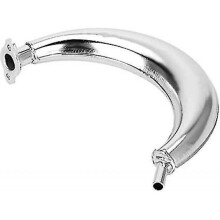 Exhaust Pipe, Motorized Bicycle Engines Gas Bike Expansion Chamber Chrome Muffler Fits for 80cc 66cc 49cc Motorized Motor Bike1pcssilver