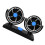 Ventilatore USB per auto a doppia testa 20,3x16,3cm 650,00g nero 10