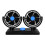 Ventilatore USB per auto a doppia testa 20,3x16,3cm 650,00g nero 3