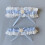 Blue Bridal Garter Lace Garter Wedding Garter Elasticated 1