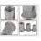 50pcs M6 Rivet Nut Kit Carbon Steel Flat Head Thread 2