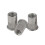 50pcs M6 Rivet Nut Kit Carbon Steel Flat Head Thread 1