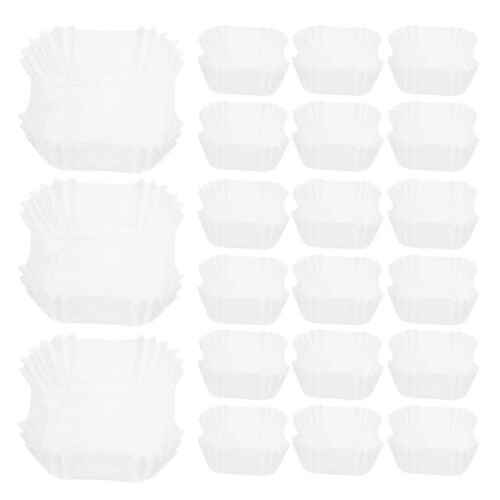 100pcs Square Paper Liners for Muffins Cupcakes Disposable Small Muffin Cupcake Wrapper Paper Cases 2