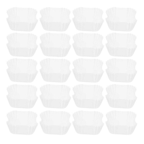 100pcs Square Paper Liners for Muffins Cupcakes Disposable Small Muffin Cupcake Wrapper Paper Cases 1