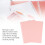 Durable PP A5 20-Hole Binding Covers Pink 20 Sheets Rollable & Waterproof 4