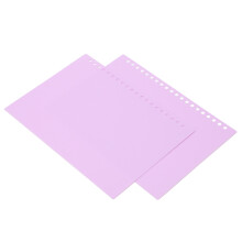 Frosted A5 20-Hole PP Binding Covers Taro Purple Set of 20 Sheets