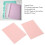 Durable PP A5 20-Hole Binding Covers Pink 20 Sheets Rollable & Waterproof 12
