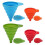 Funnel Set Foldable Funnel, Pack Of 4 Silic Funnels 1