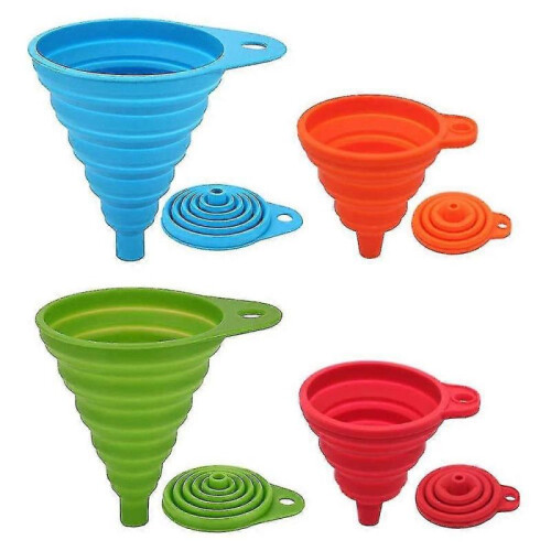 Funnel Set Foldable Funnel, Pack Of 4 Silic Funnels