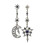 1 Pair Vintage Crystal Moon Star Pendant Earrings Blue Gemstone Long Dangle 1
