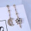 1 Pair Vintage Crystal Moon Star Pendant Earrings Blue Gemstone Long Dangle 5