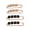 Set de 4 broches de perlas para cinturón y chal 2