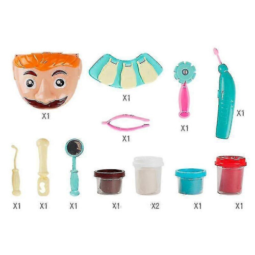 Children's Educational Colored Clay, Small Dentist Play House Plasticine Tooth Extrac 1