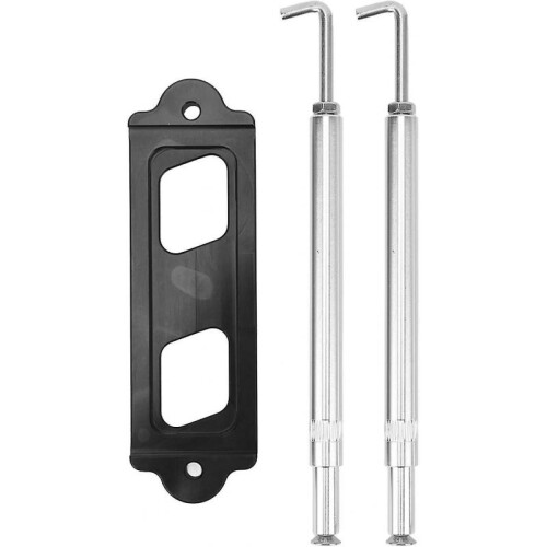 Adjustable Battery Fixing Kit Aluminium Battery Fixing Bracket (black And Silver) (1pcs)