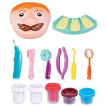 Dentist Pretend Plasticine Toy Role-play Game Realistic Toothbrush for Kids 3+
