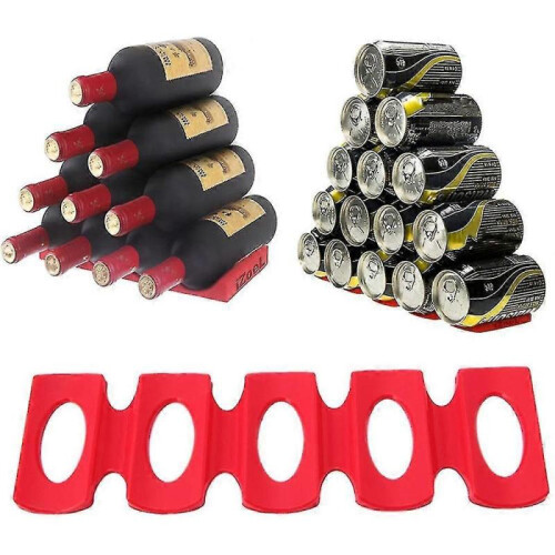 Silicone Wine Bottle Mat-red