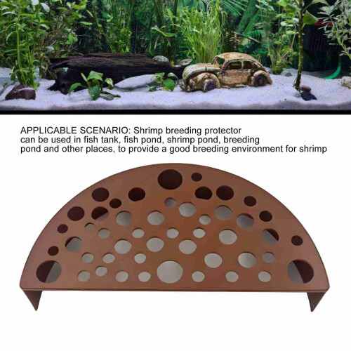 Shrimp Breeding Cave Aquarium Tunnel Protector Plastic 11.8x5.9x2.5cm 2