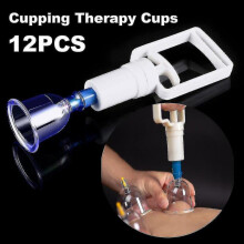 12pcs/set Chinese Health Care Medical Vacuum Body Cupping Therapy Cups Massage Body Relaxation Healthy Message Set Safe