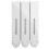 (White) 3pcs Wall Mounted Soap Dispenser 1