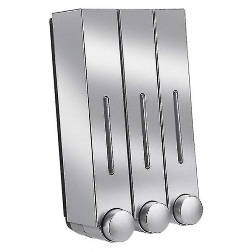 (Sliver) 3pcs Wall Mounted Soap Dispenser