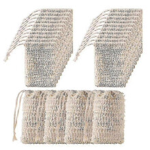 50pcs Shower Bath Sisal Soap Bag Exfoliating Soap Saver Pouch Holder - NNIU