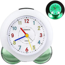 Alarm Clock Children Analogue, Silent, No Ticking, Light Alarm Clock for Girls