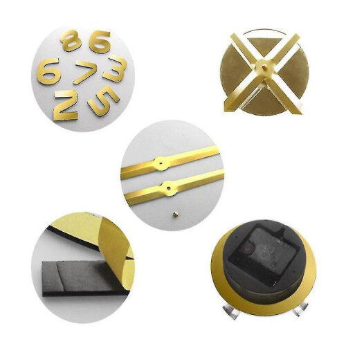 Orient 3d Arabic Wall Clock Large Modern Mute Diy - Decoration Gift 2