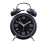 (Black) Classical Retro Twin Bell Alarm Clock With Backlight 1