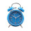 (Blue) Classical Retro Twin Bell Alarm Clock With Backlight 1