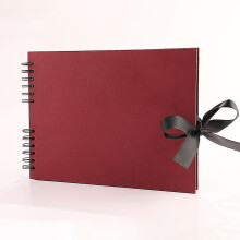 (Red) Scrap Book Scrapbook Photo Album 12 X 9 Inches Memory Books Guestbooks Diy Gift Scrapbooking Kits