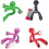 Set Of 4 Strong Magnetic Key Holder Hooks with Wall Climbing Man Design | Random 2