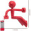 Set Of 4 Strong Magnetic Key Holder Hooks with Wall Climbing Man Design | Random 3