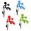 Set Of 4 Strong Magnetic Key Holder Hooks with Wall Climbing Man Design | Random 1