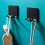 No Punch Shaver Holder Storage Hook Bathroom Accessories(5pcs, black) 2