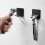 No Punch Shaver Holder Storage Hook Bathroom Accessories(5pcs, black) 4