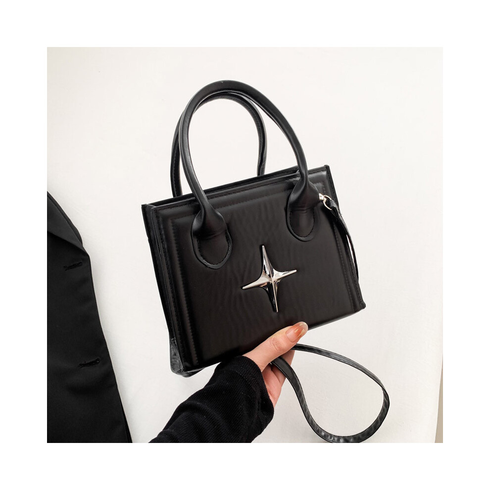 (Black) Casual Fashionable Pu Handbag For Women Trendy Small Square Shape Style For Everyday-image-OPC-PJBJS8G-NEW