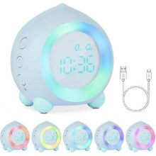 Alarm Clock Light Up Digital Led Lamp Alarm Clock Night Girl Boys Day Night Child Adjustable Volume Snooze Usb Load Alarm Clock