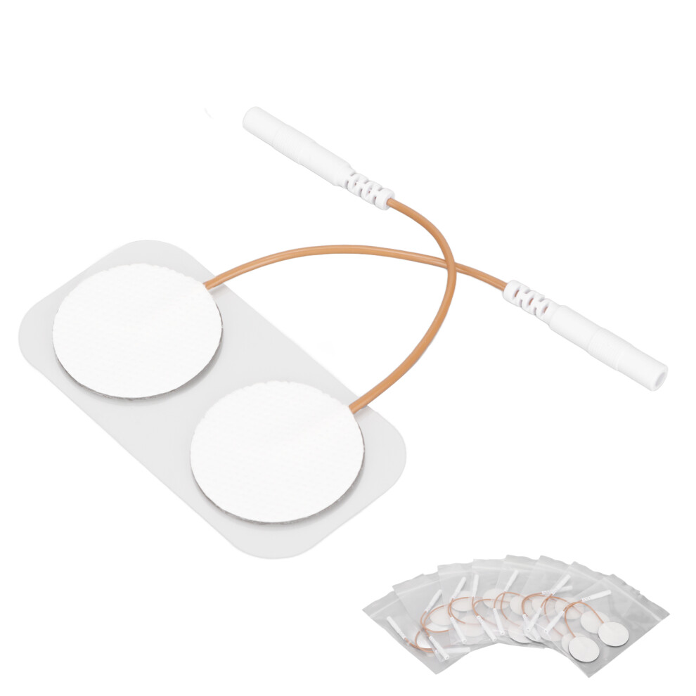 16pcs Round 1.2 Inch Self Adhesive Reusable Electrode Patches for TENS Therapy