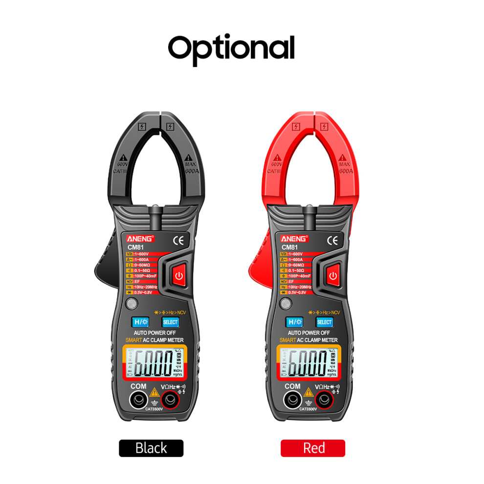 Aneng Cm81 Clamp Multimeter 6000 Counts 600A Auto Range | Compact & Multi-Function 9461332694793