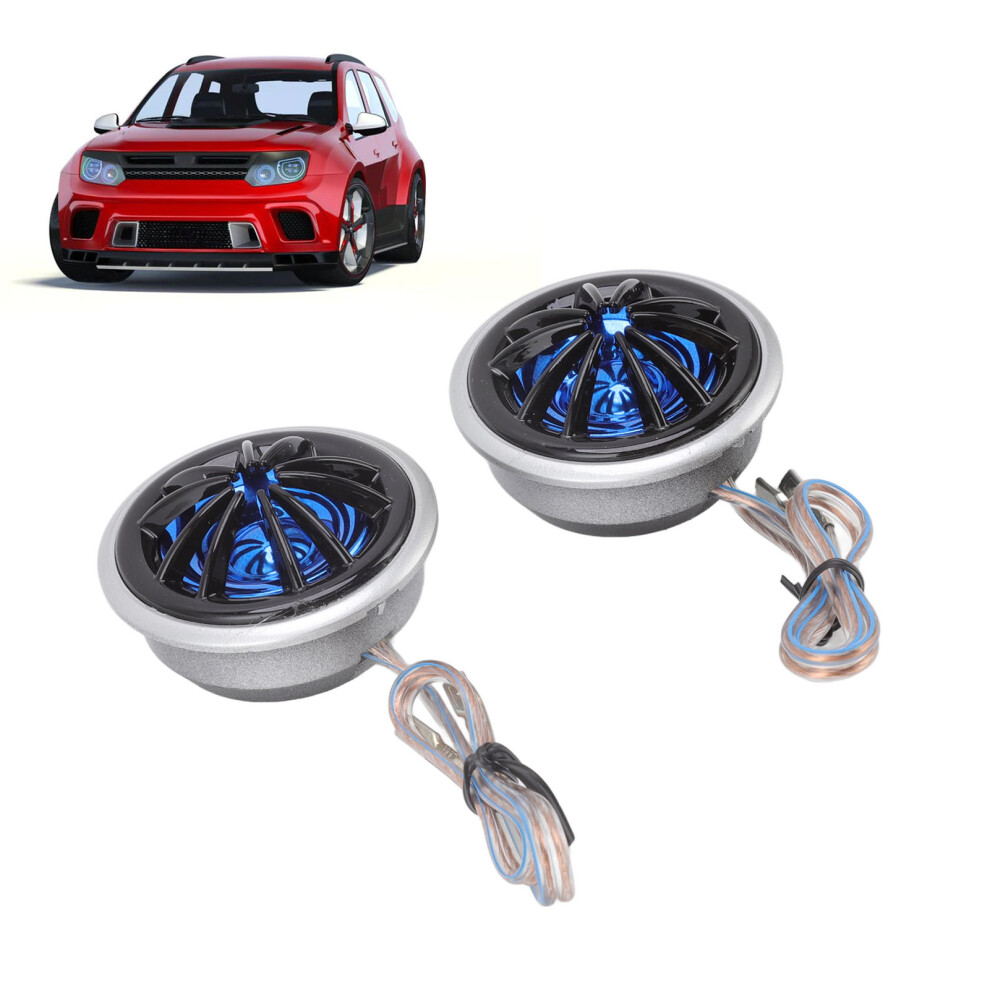 150W Dome Car Tweeters Pasteable Enhance Audio Clarity 2Pcs Black 9331332695079